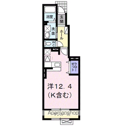 シャイン　コート[1R/36.28m2]の間取図