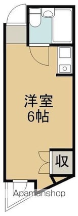 レインボー仙台[1R/17.64m2]の間取図