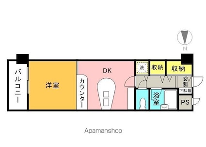 メゾン・ド・アーベリール[1R/30.4m2]の間取図