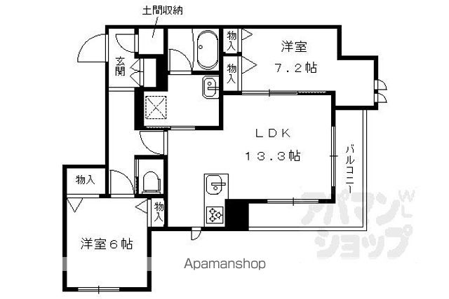 AILE北大路新町の間取り写真