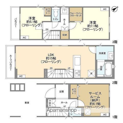 【ＫＯＬＥＴ高田０８の間取り】