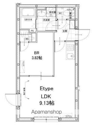 ＦＡＩＲ東向島[1LDK/30.06m2]の間取図