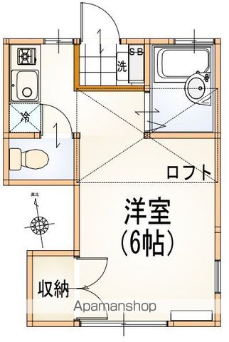 ルーミー東大井の間取り写真