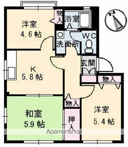 ディアス33 A棟の間取り写真