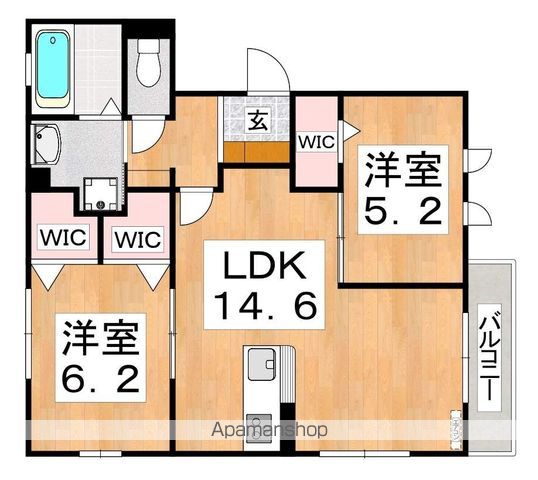 セレブリティ長吉プレミアムCの間取り写真