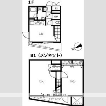 リーガランド恵比寿[2LDK/71.1m2]の間取図