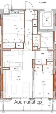 【リバティ１２の間取り】