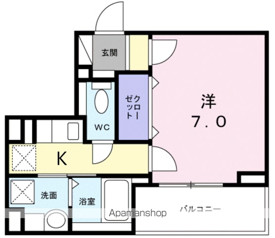 トロワ　グラスの間取り