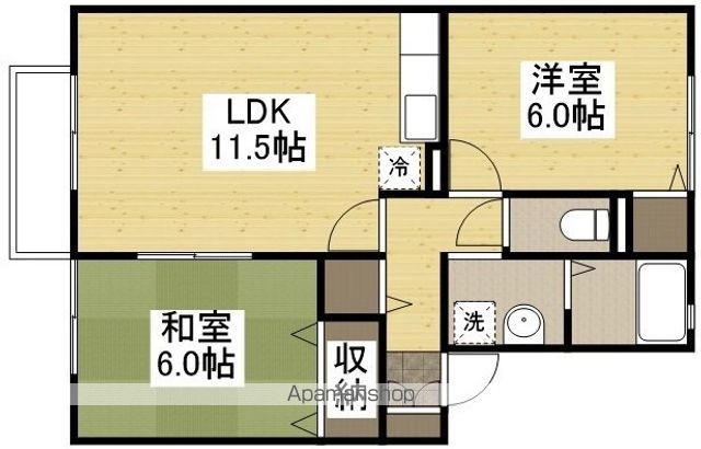 セジュール竹 C棟の間取り写真