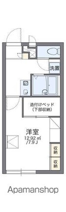 レオパレス東手城[1K/22.02m2]の間取図