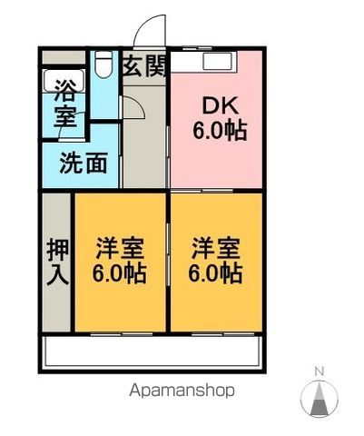 辻ハイムの間取り写真