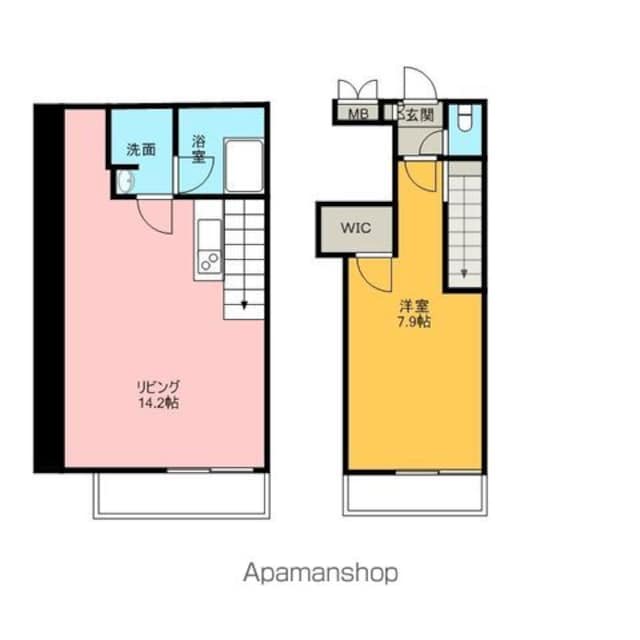 エルスタンザ中野新井[1LDK/55.2m2]の間取図