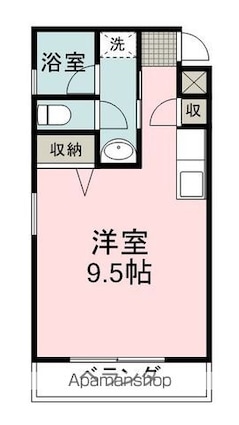 イーダッシュ八幡[1R/29.36m2]の間取図