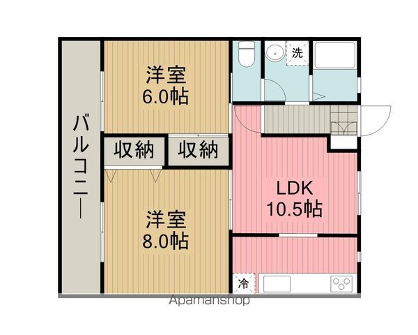 AIKAWAマンションの間取り写真