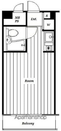 東京都目黒区碑文谷５丁目[1R/19.25m2]の間取図