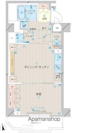 ルーブル上板橋[1DK/40.19m2]の間取図