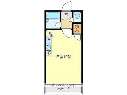 広島県呉市広文化町[1R/26.25m2]の間取図
