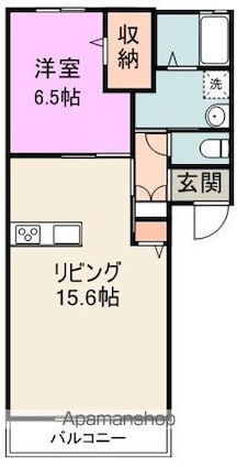 サニーハイムｍｉｎｏｍｉ[1LDK/47.82m2]の間取図
