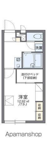 海南市名高のアパートの間取り