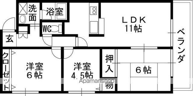 レキオ荒木の間取り写真