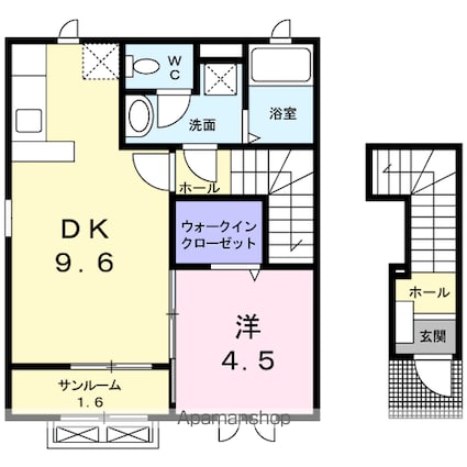メゾンフェリス[1DK/41.68m2]の間取図