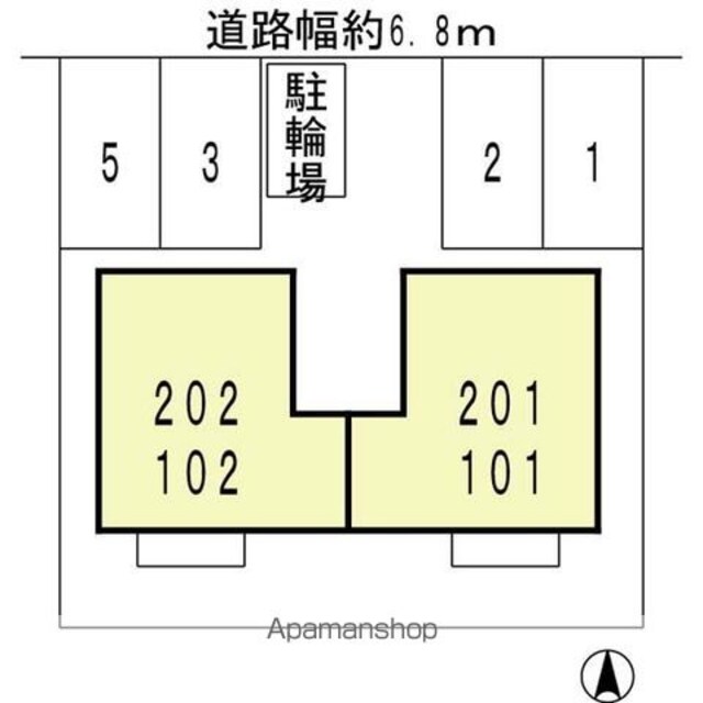 和歌山県和歌山市紀三井寺[1LDK/36.29m2]の配置図