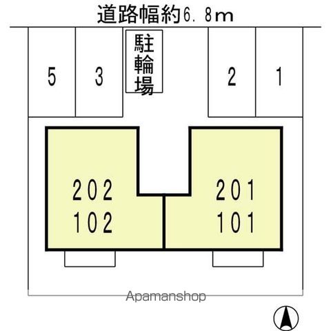 【和歌山市紀三井寺のアパートの写真】