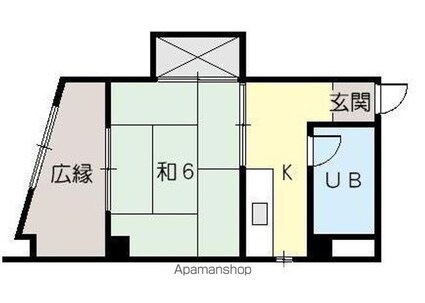 加藤ビル[1K/24.88m2]の間取図
