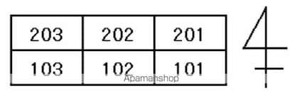 松原宮脇ハウスＮ[1K/18.68m2]の配置図