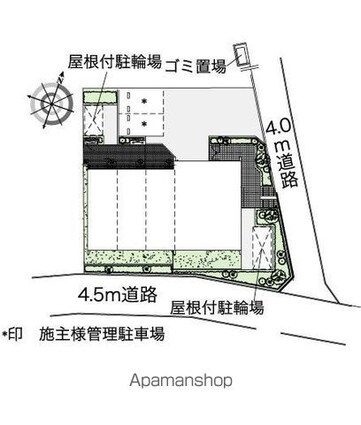 東京都杉並区成田東５丁目[1LDK/52.87m2]の配置図