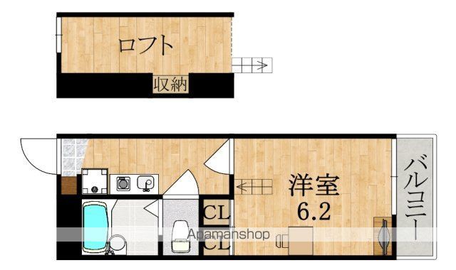 レオパレスサンコート学園前Aの間取り写真