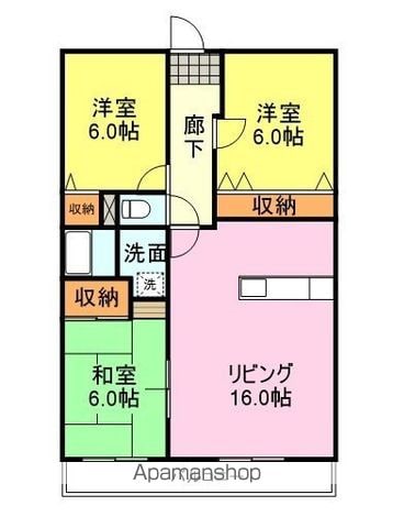ウィンベル勝山IIの間取り写真