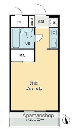 メゾンド西宝町[1R/20.72m2]の間取図