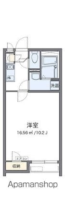クレイノシャルムＺＥＮ[1K/27.25m2]の間取図