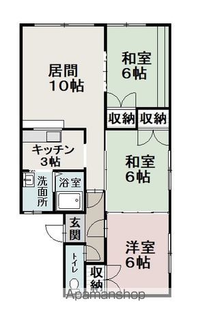 サクセスハイツの間取り写真