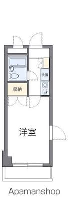 レオパレスＲＸコスモＭ[1K/21.37m2]の間取図