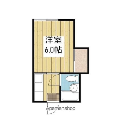 コーポ山本[1K/17m2]の間取図