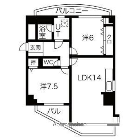 NYレジデンスいりなかの間取り写真