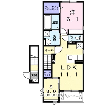 メディカル松下南ＤＸ[1SLDK/51.03m2]の間取図