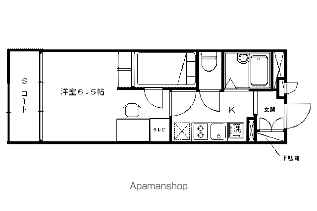 レオパレス御池の間取り写真