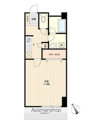 Ｌａ　Ｄｏｕｃｅｕｒ榴ヶ岡[1K/36.13m2]の間取図