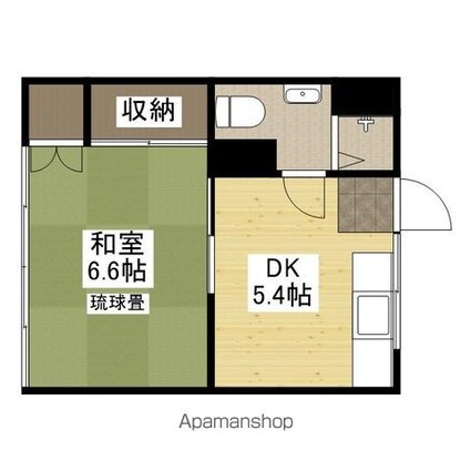 第１ＣＣＳビル[1DK/24.68m2]の間取図