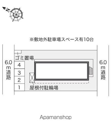 レオパレスミケ　Ａ[1K/21.81m2]の配置図