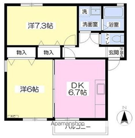クロノス武蔵村山SOUTHの間取り写真