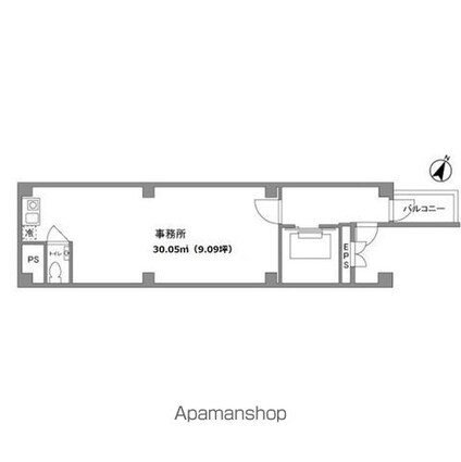 ＴＡ初台ビル[事務所/30.05m2]の間取図