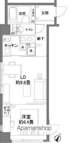 カスタリア水天宮の間取り