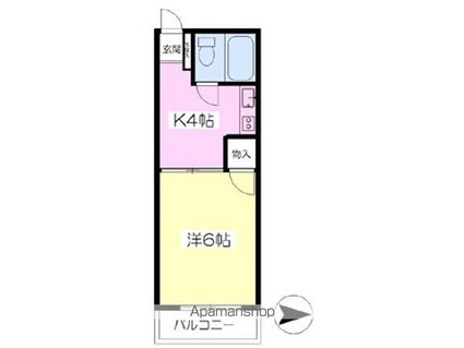 コーポ本田[1K/19.17m2]の間取図