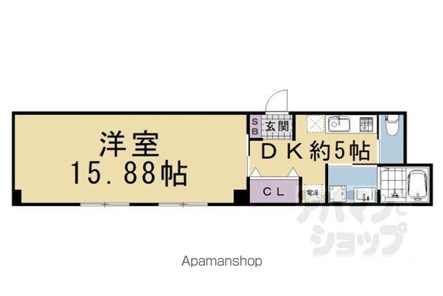 京阪電気鉄道京阪線 祇園四条駅 徒歩7分 6階建 築37年の間取り写真