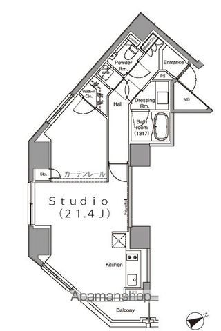 パークハビオ麻布台の間取り写真
