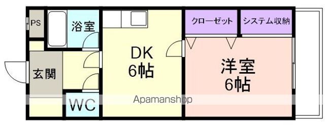 和歌山市中島のマンションの間取り